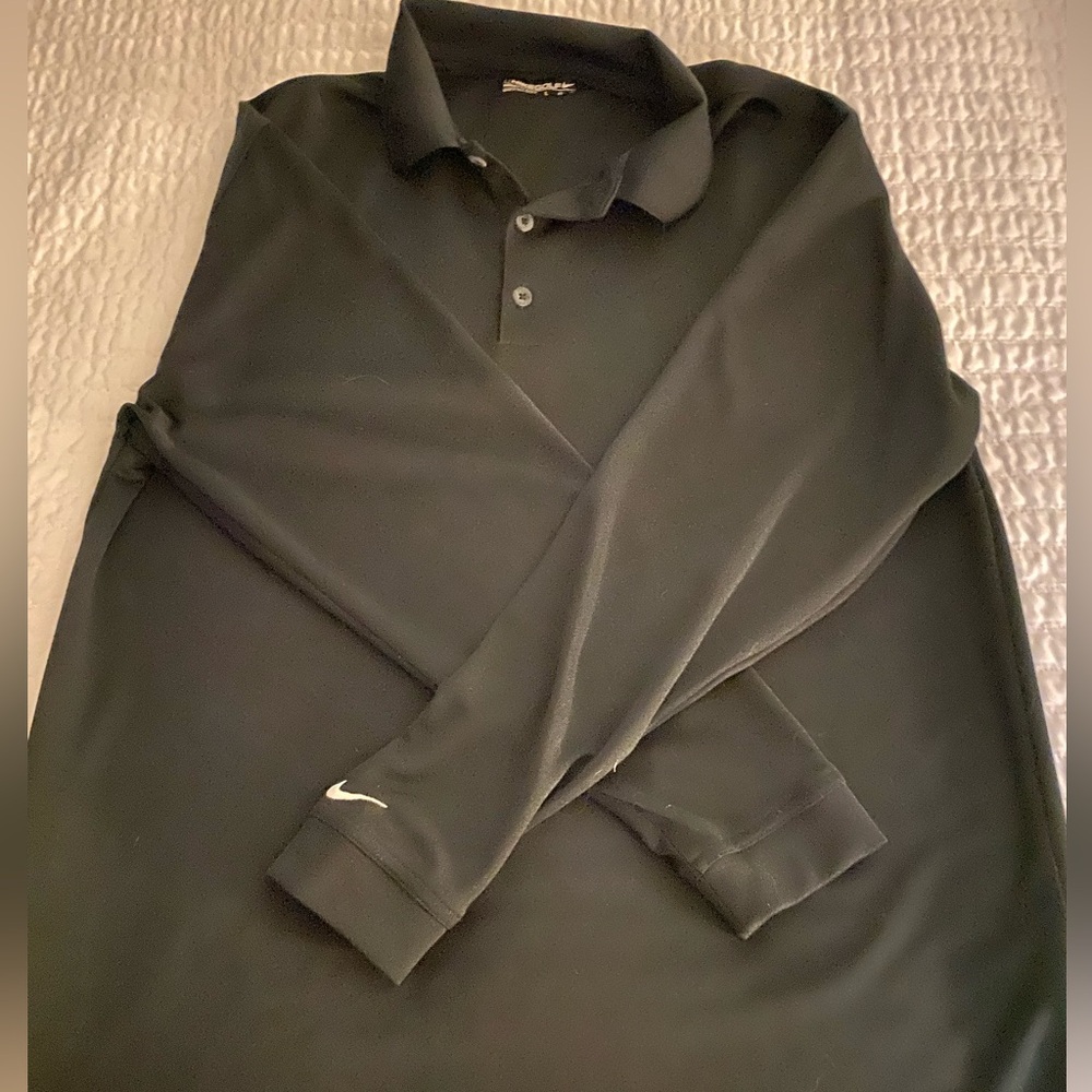 Mens long sleeve golf shirt